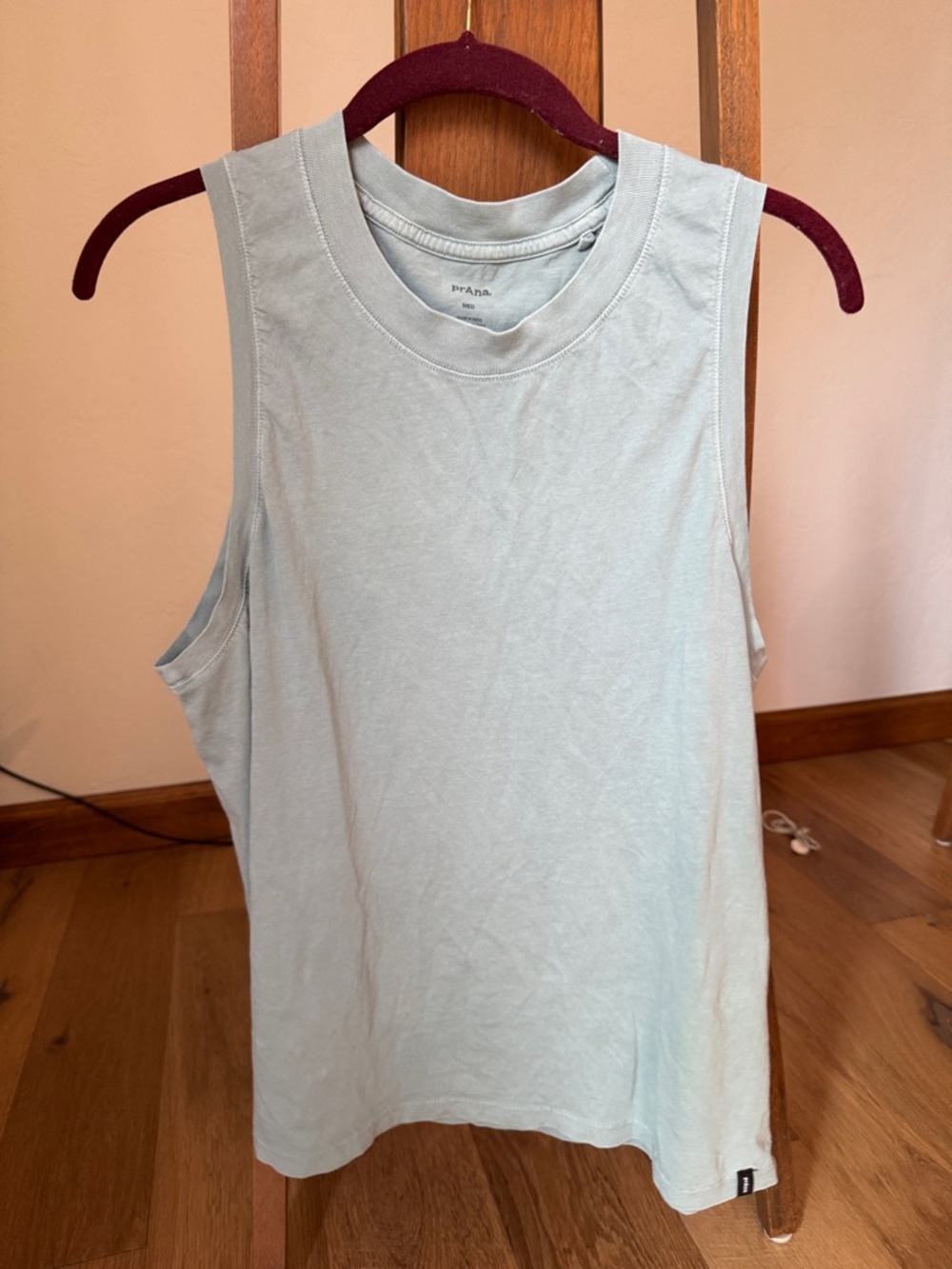 Prana Light Blue Sleeveless Crewneck Tank